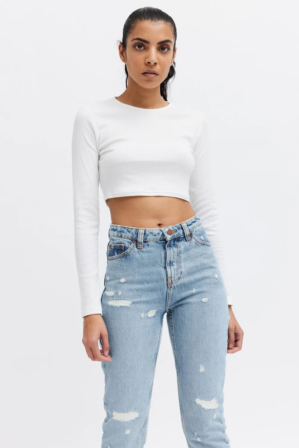 Organsk Oxygen Shorty Raw Rebellion jeans lys