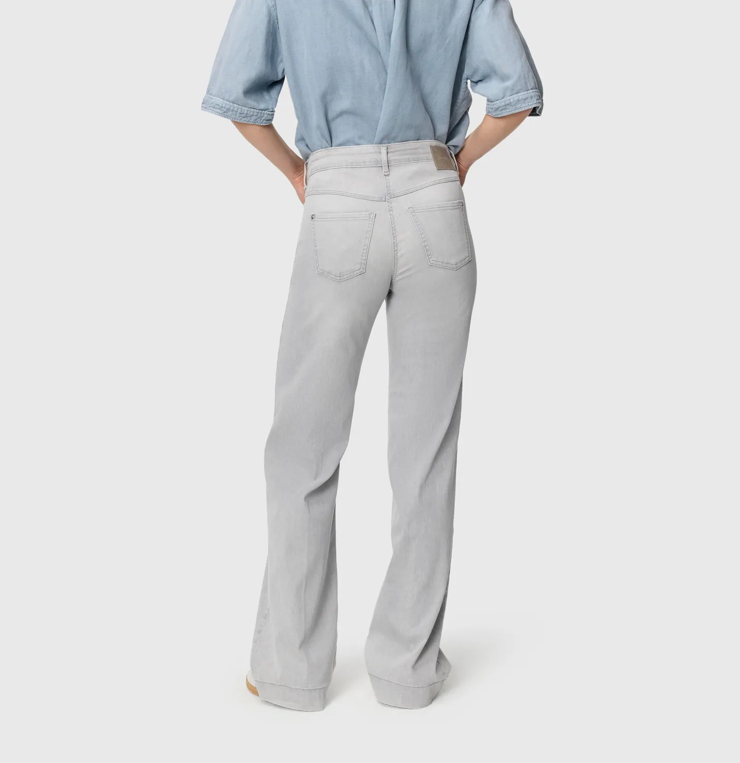MAC Dream Wide jeans dame grå shaping modal
