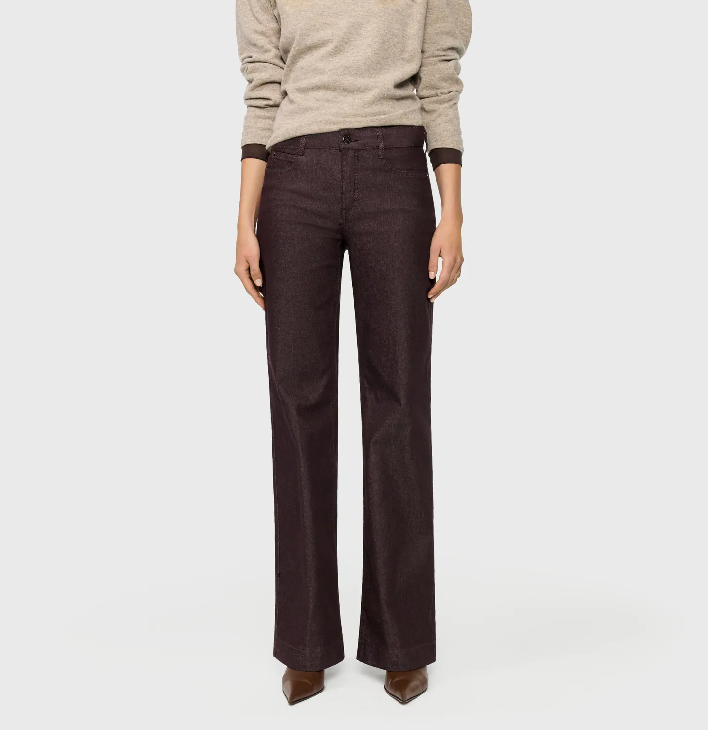 MAC Dream Wide Authentic jeans brun wide fit