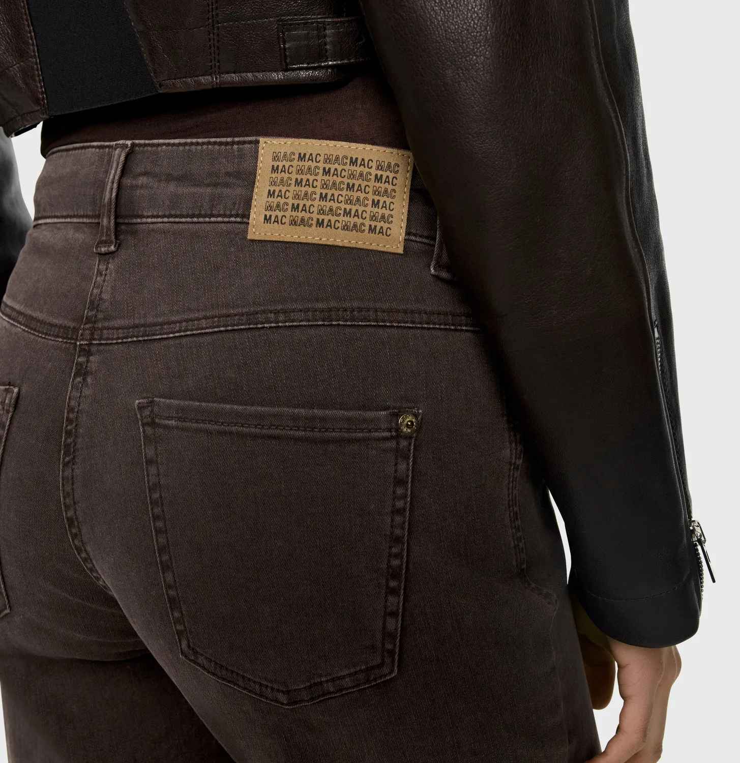 MAC Wide 5228 jeans brun wide fit