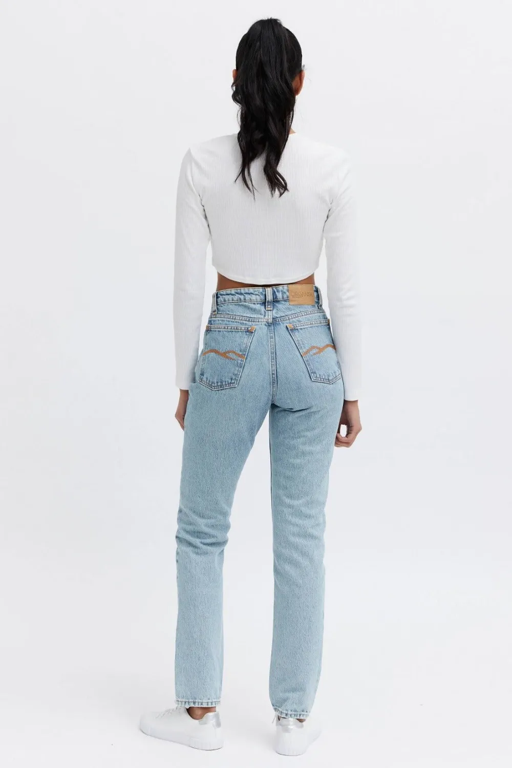 Organsk Oxygen Clean Revolution jeans klar blå vask