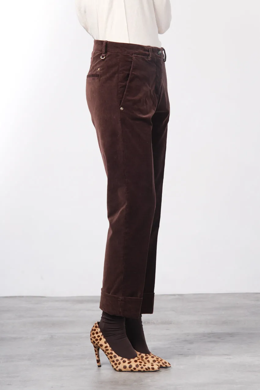 Mason's New York Carrot chinos vinrød fløjl