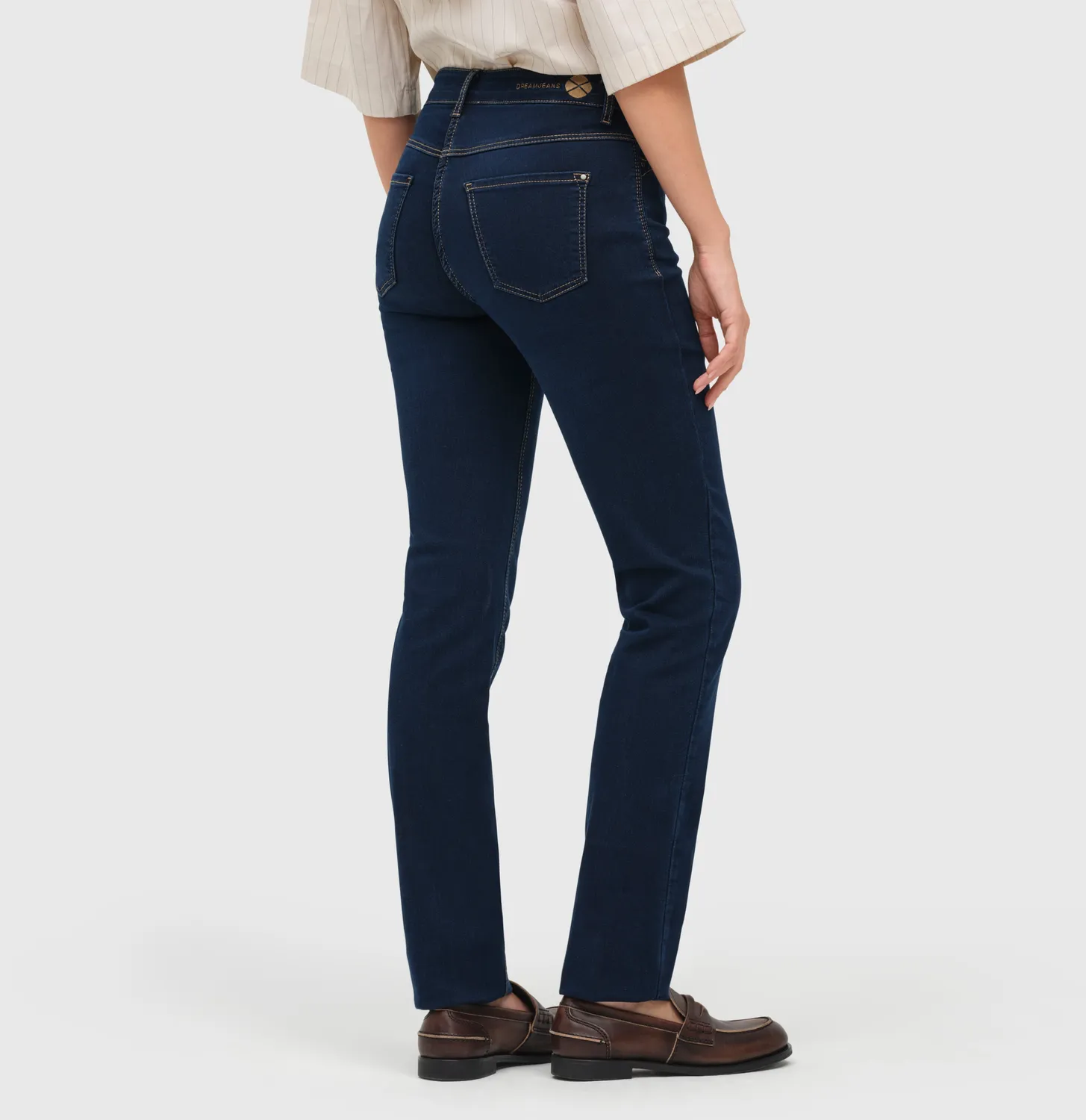 MAC Dream 5401-90-0355L jeans mørkeblå straight