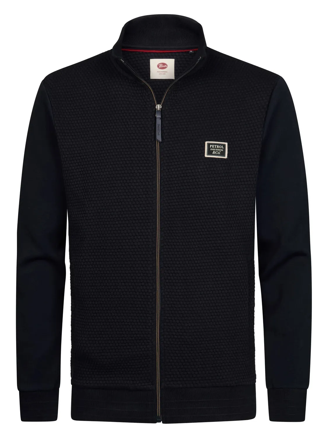 Petrol Industries Ironcrest sweater lynlås vaffelstof