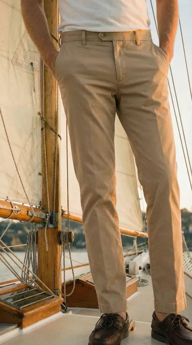 Mason's New York chino beige regular fit stretch