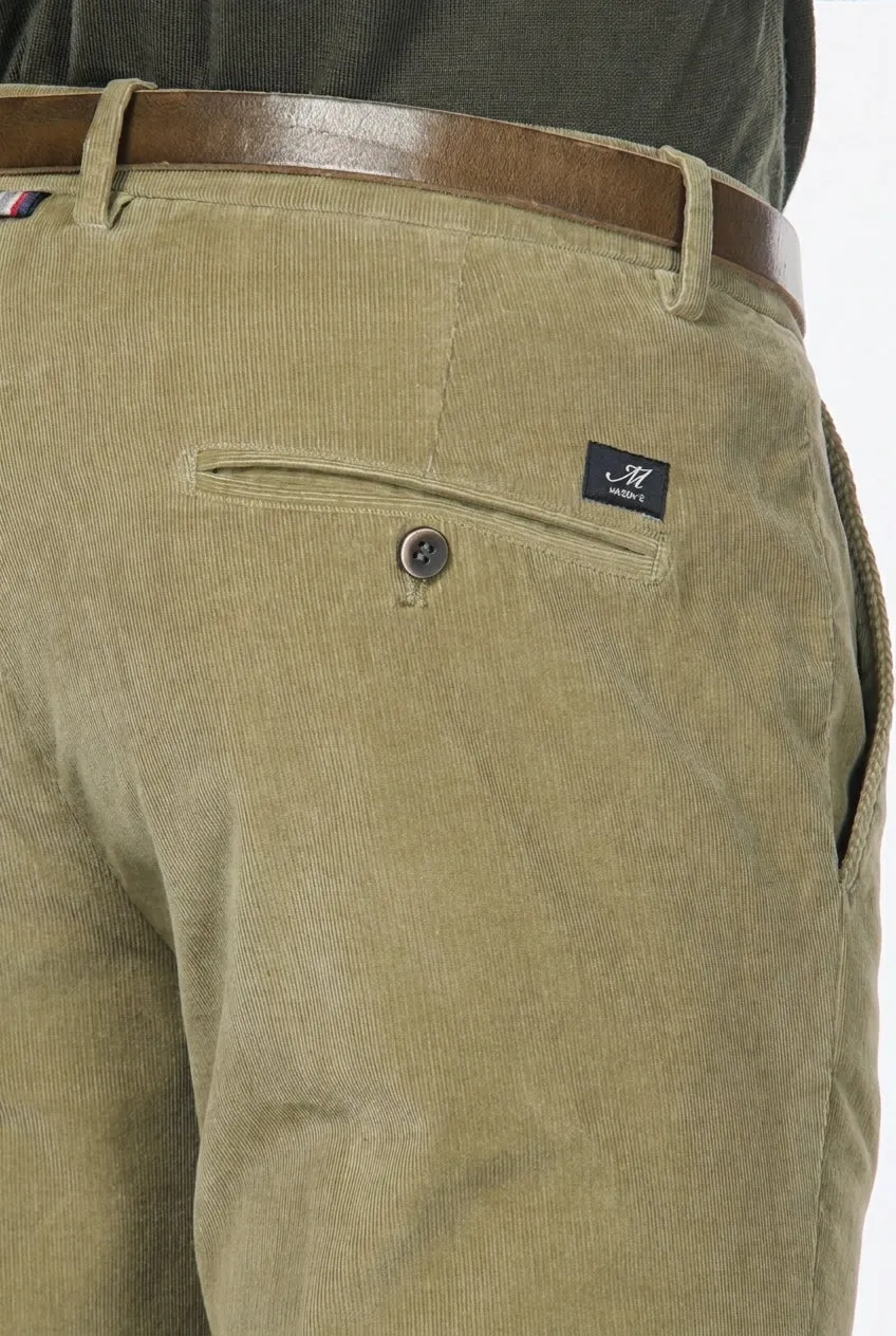 Mason's Torino chinobukser slim salviegrøn fløjl