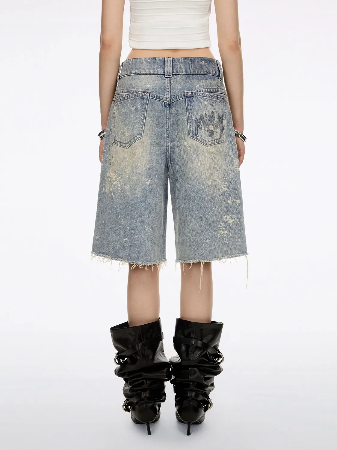 Miss Sixty Bermuda denimshorts vintage light blue slidt