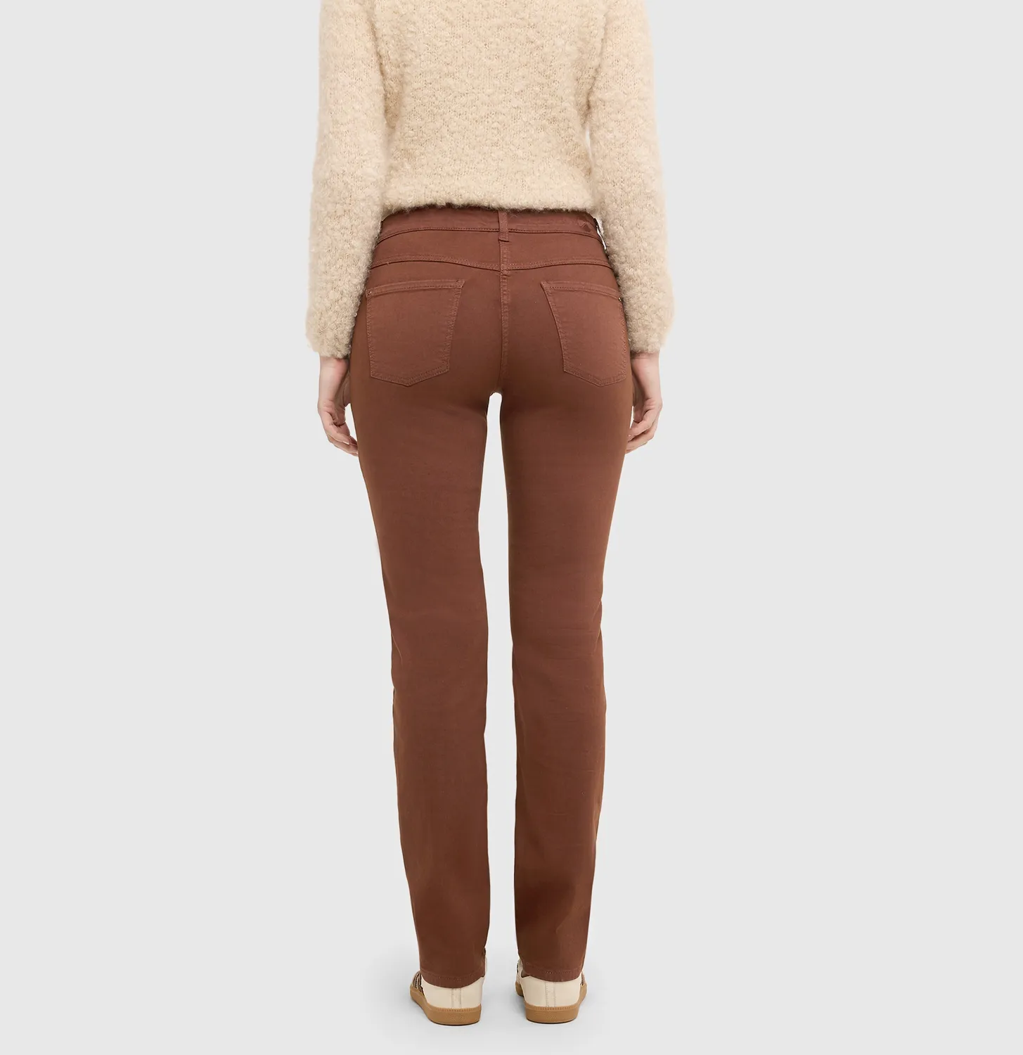 MAC Dream straight damejeans brun hyperstretch