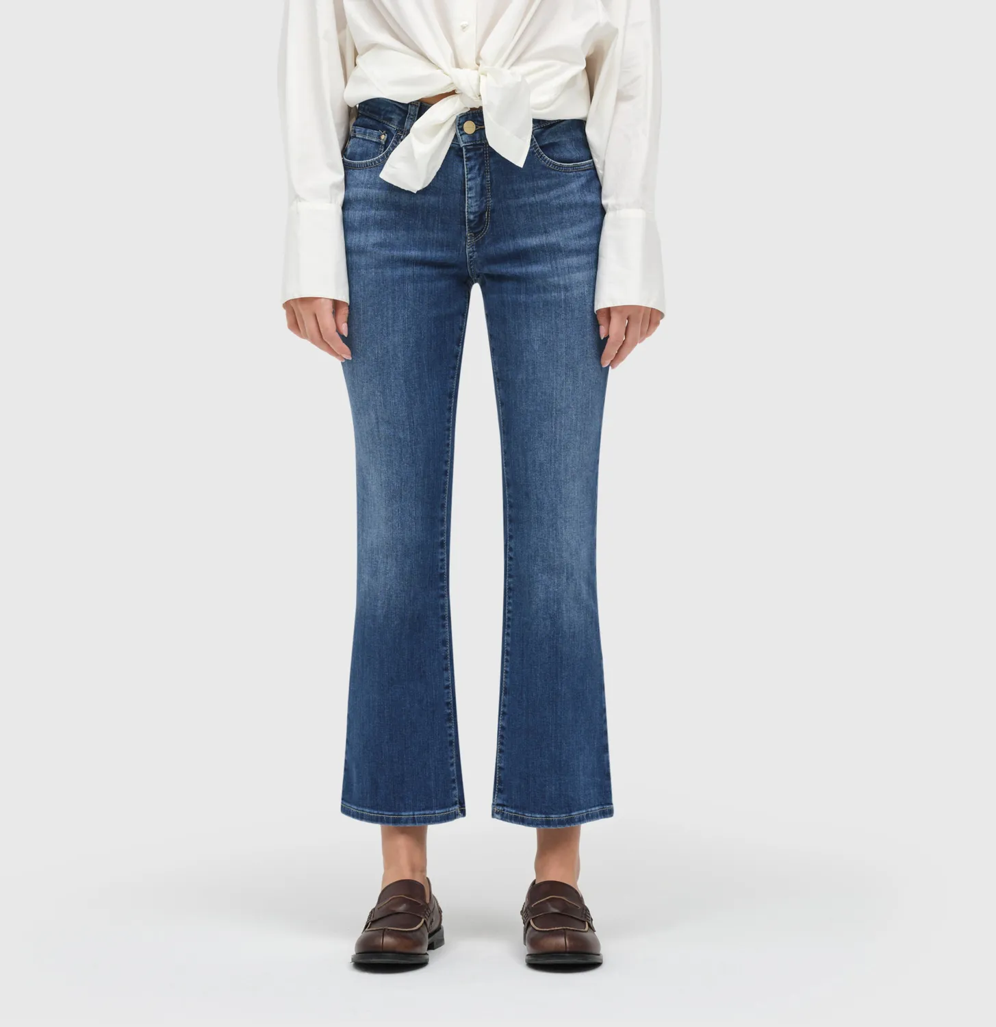 MAC Dream Kick 5416 jeans mellemblå kick flare