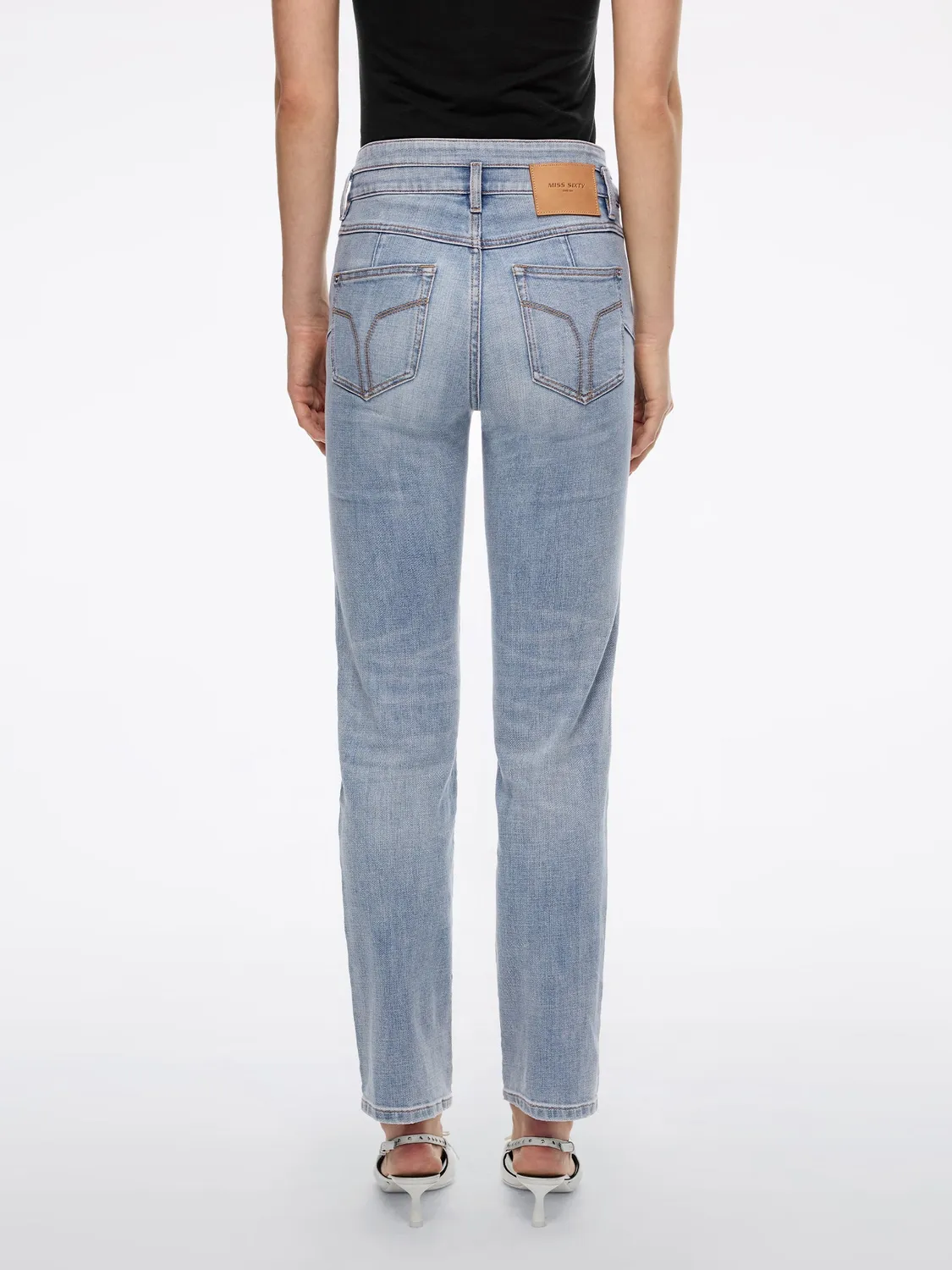 Miss Sixty skinny jeans mellemblå stretch