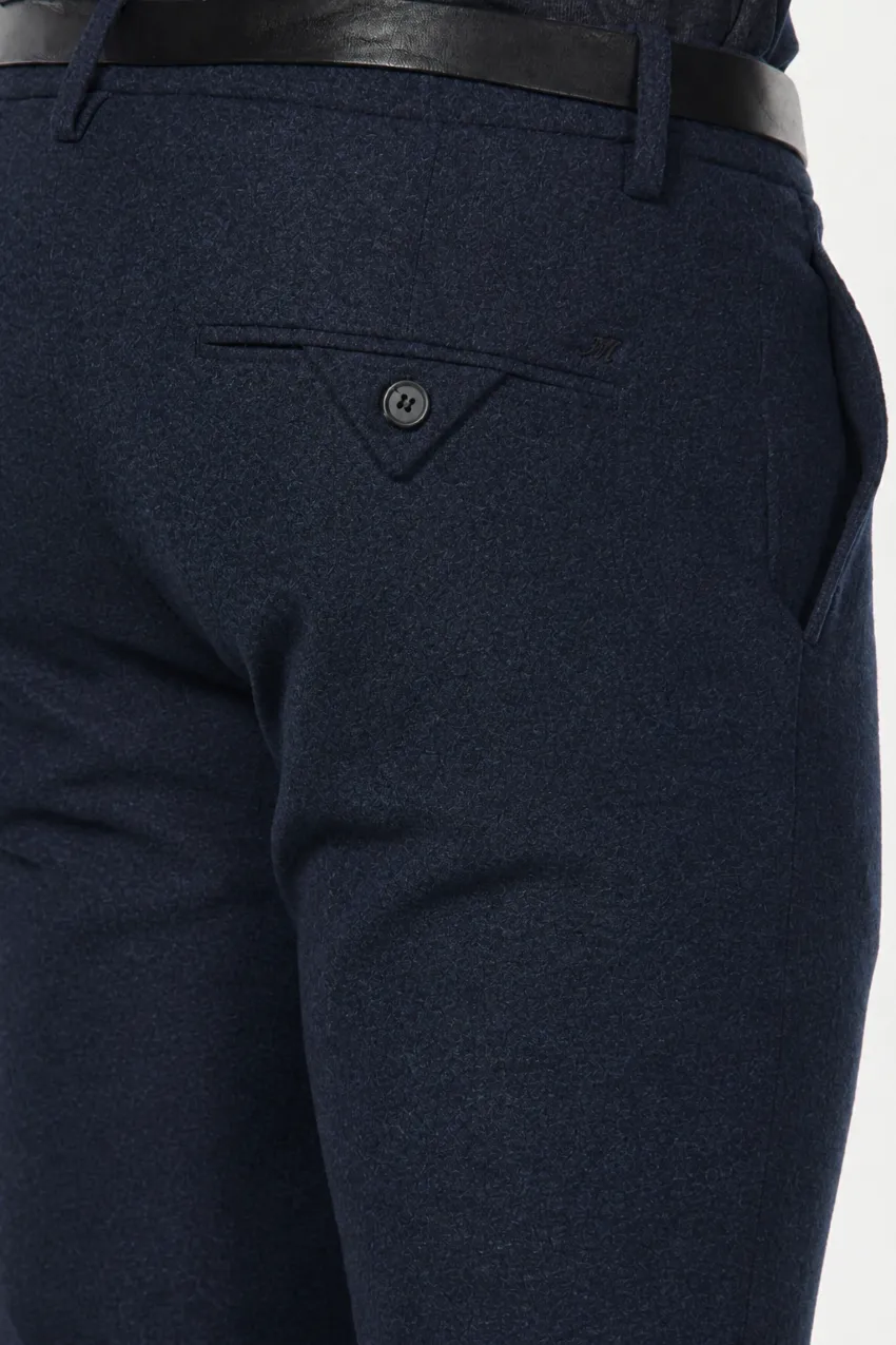 Mason's Torino Jog chinos mørkeblå slim uld
