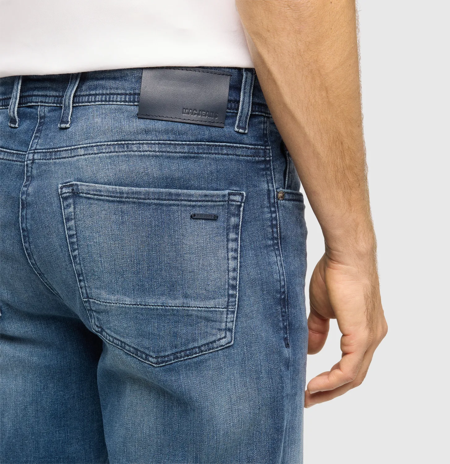 MAC Rick 0431-00-1982L jeans mellemblå comfort fit
