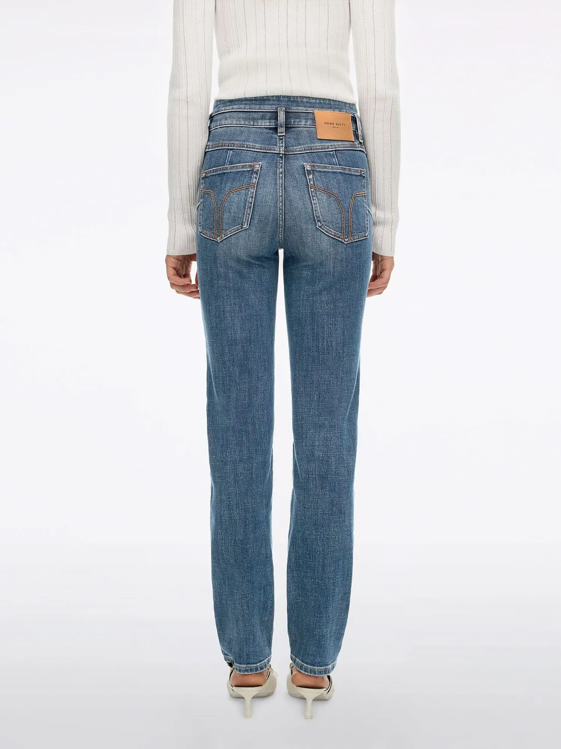 Miss Sixty skinny jeans mellemblå stretch