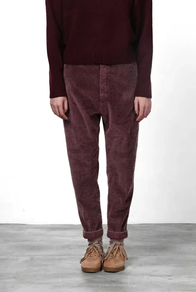 Mason's Malibu Jogger chinobukser vinrød fløjl