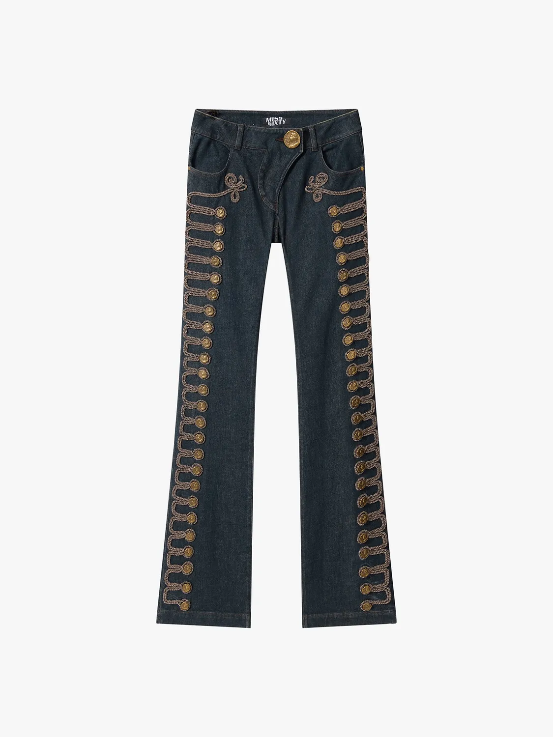 Miss Sixty Napoleon Flare Jeans lavtaljede denimblå