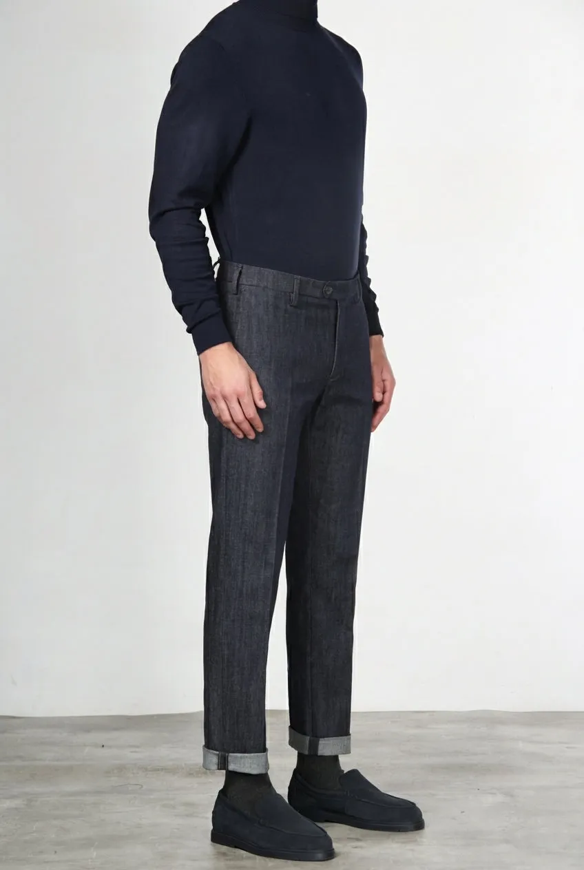 Mason's New York chino bukser navy denim regular