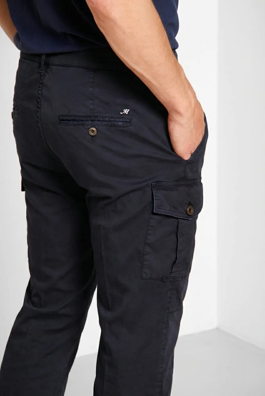 Mason's George Coolpocket cargobukser midnatsblå carrot fit