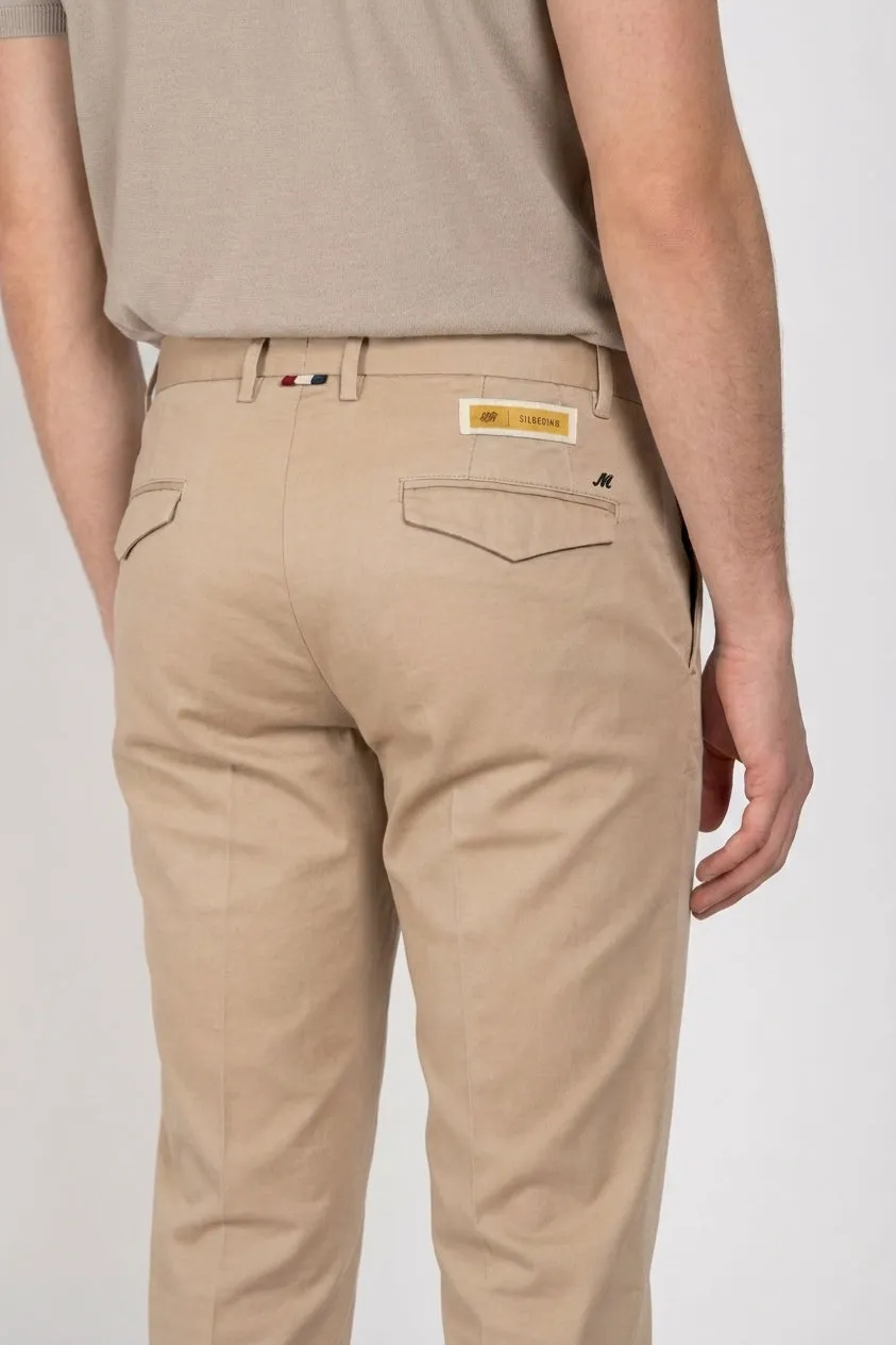 Mason's Torino City chinobukser beige silke slim