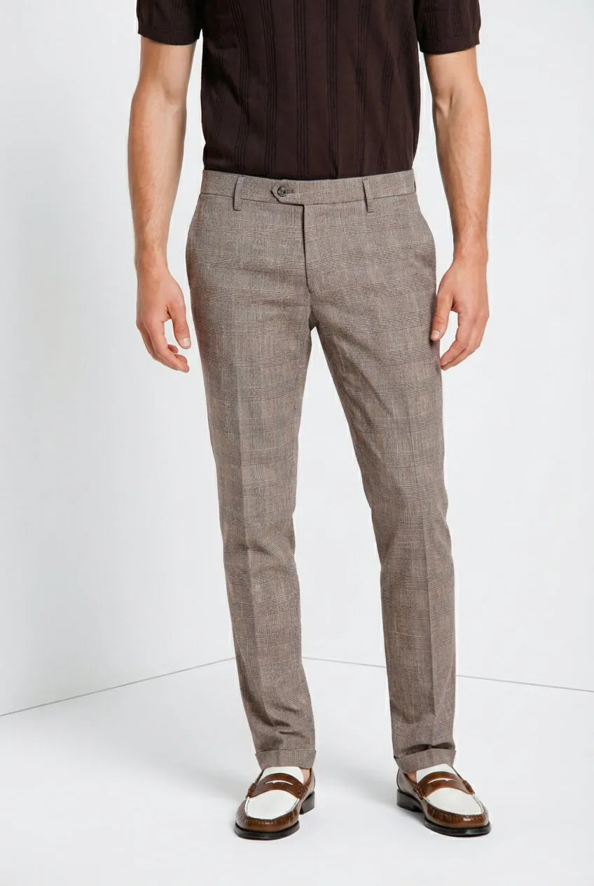 Mason's Torino City chino mørkebrun tern slim