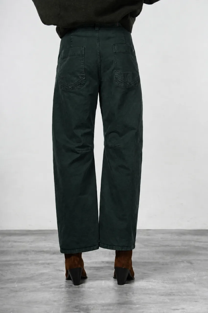 Mason's Vivienne City gabardinebukser mørkegrøn balloon