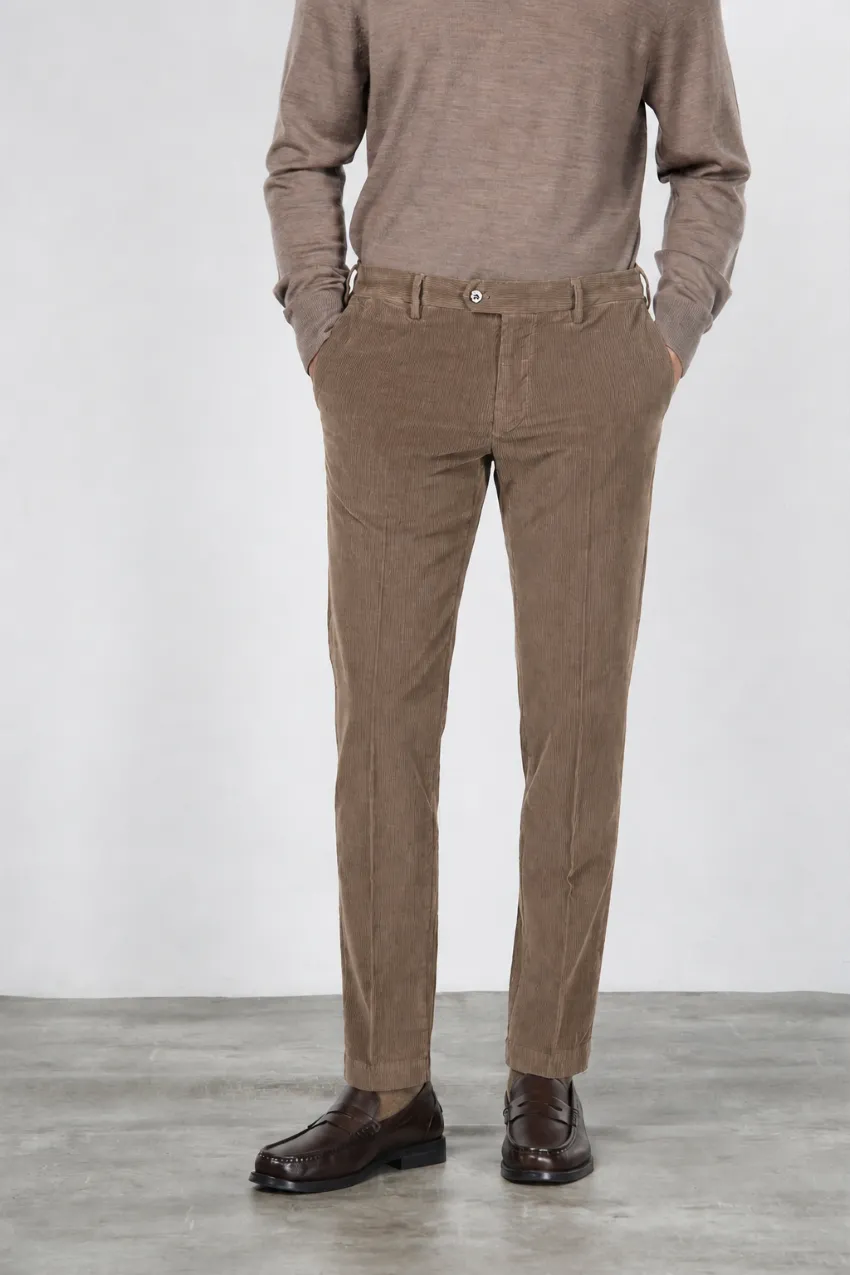 Mason's New York chinos taupe regular fit fløjl