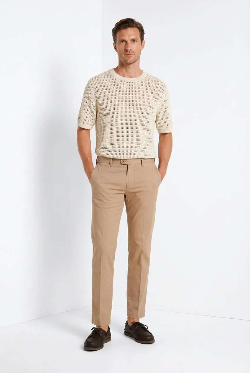 Mason's New York chino beige regular fit stretch