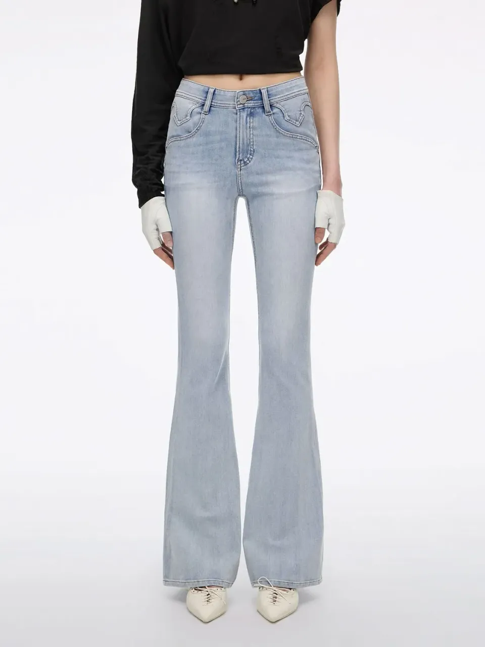 Miss Sixty Everyday Bella flare jeans lyseblå stretch