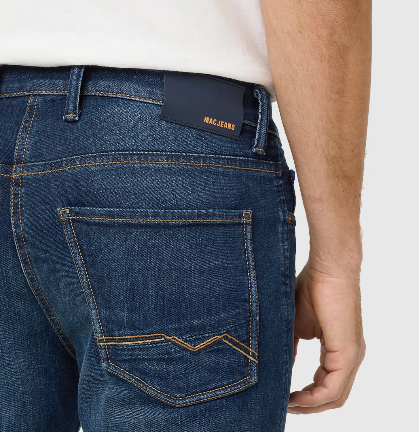MAC Arne Pipe jeans mørkeblå hamp modern fit