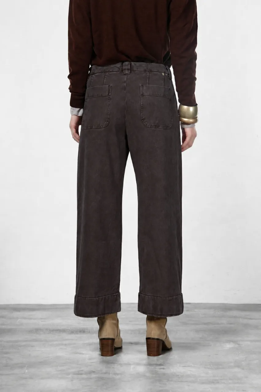 Mason's New York Studio Crop chinos brun straight fit