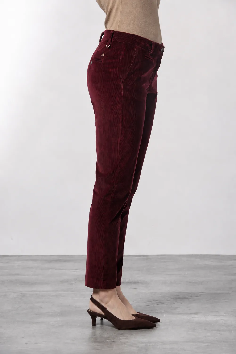 Mason's New York Slim chinos slim fløjl bordeaux