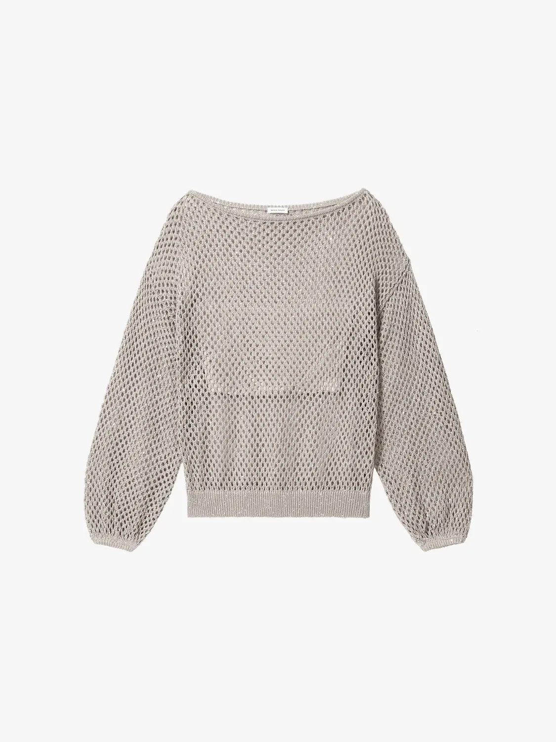 Miss Sixty Shimmering Mesh strik top sort palietter XS-L