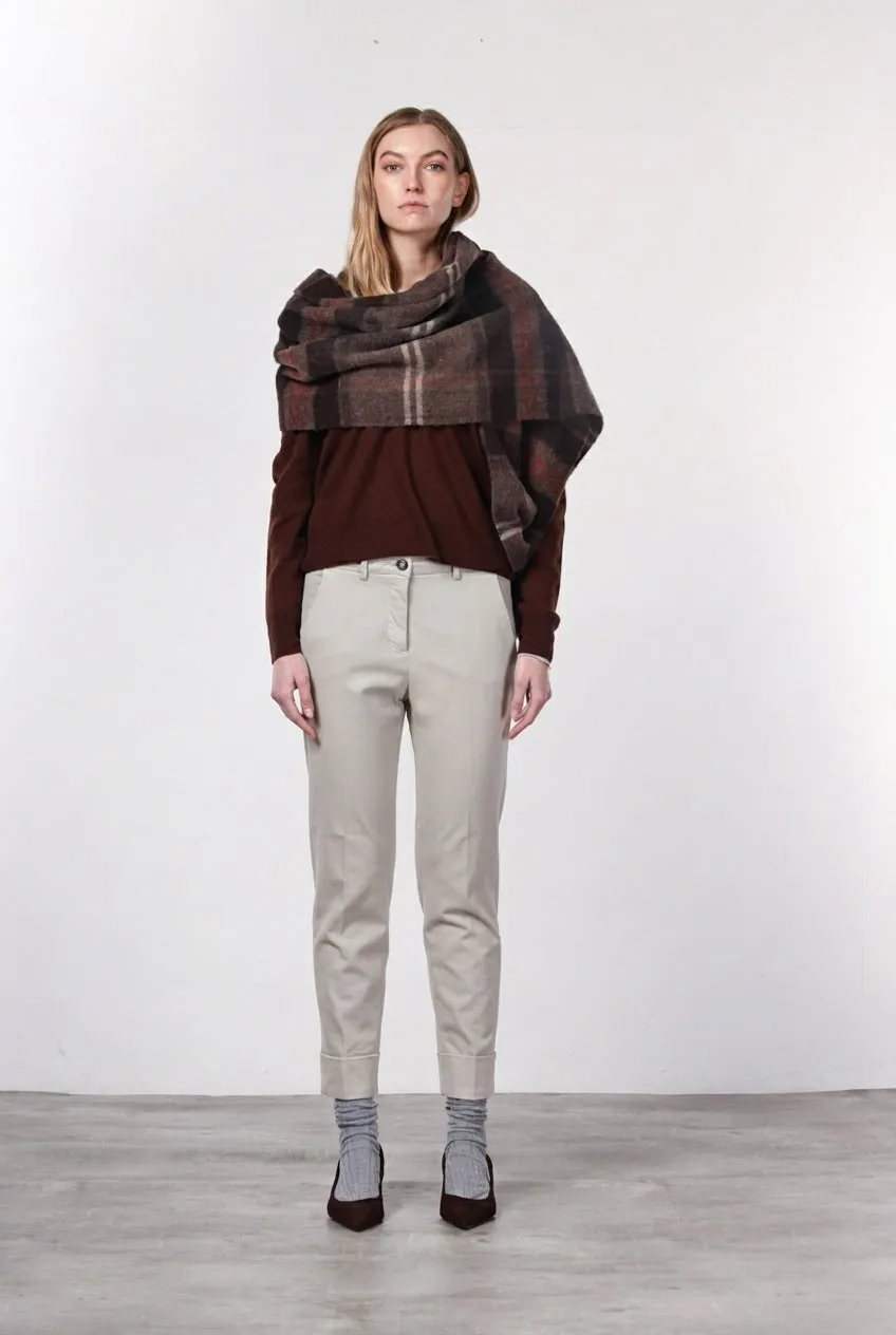 Mason's New York Carrot chinos dame sand uldblanding