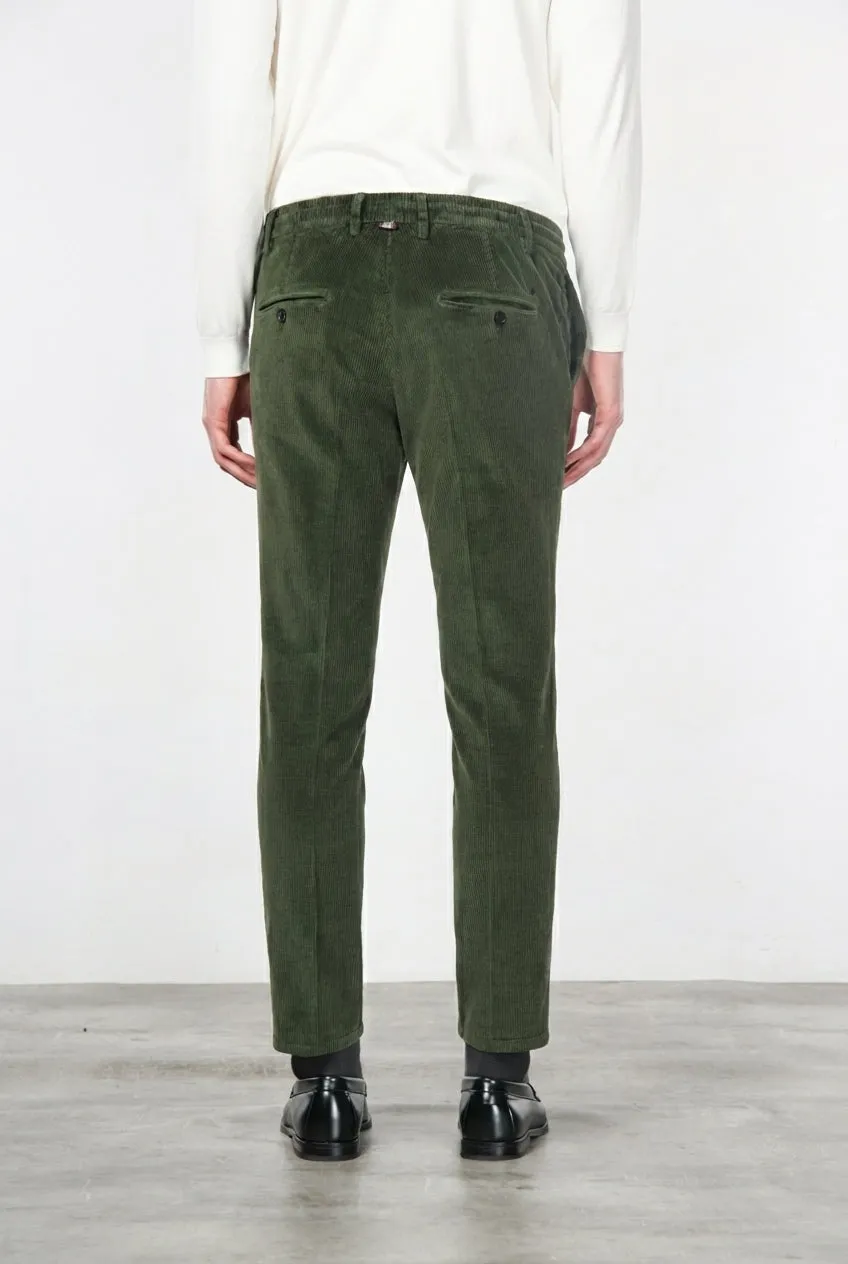 Mason's Milano Jogger chino herre skovgrøn smal fløjl