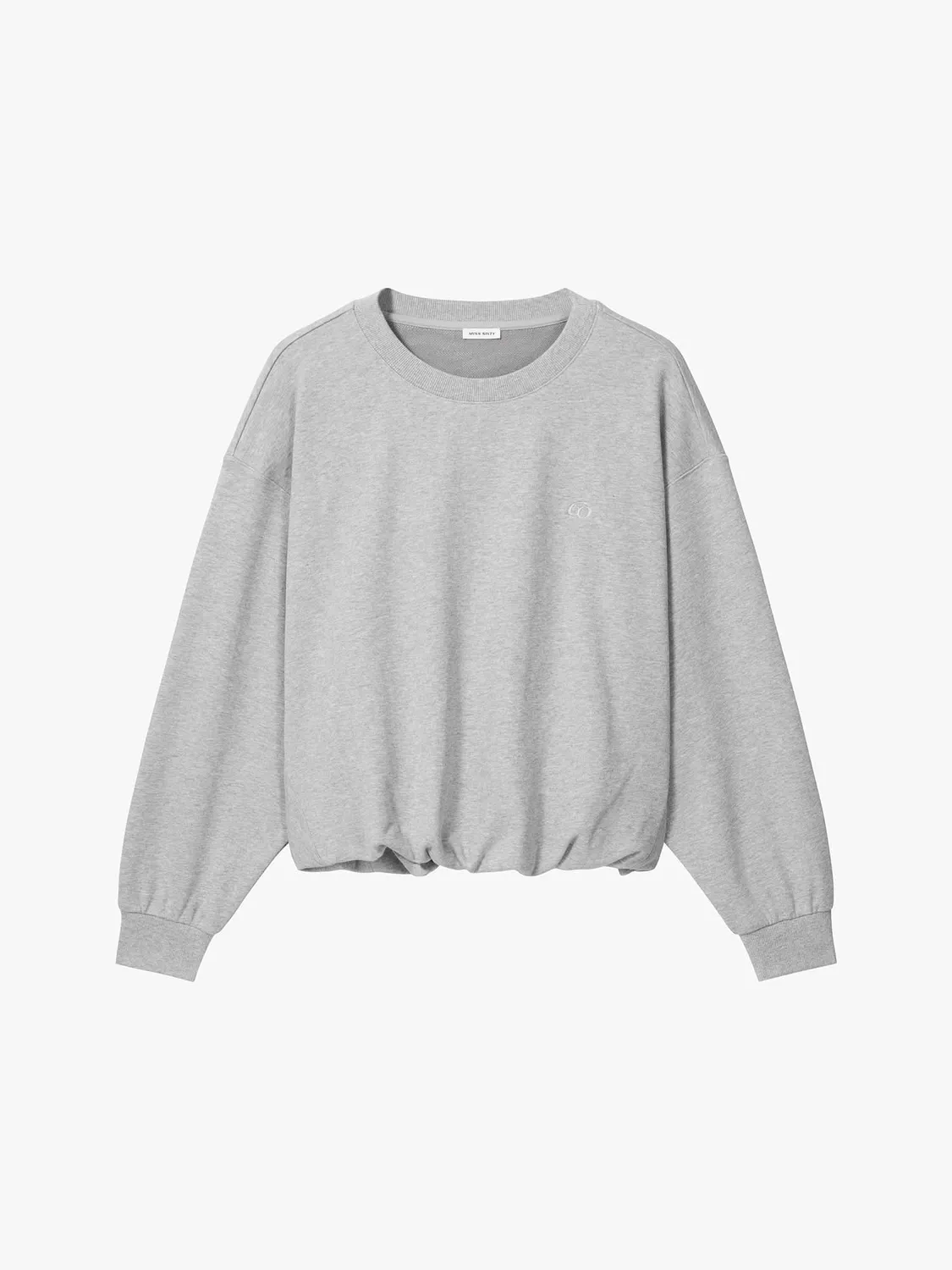 Miss Sixty rhinestone sweatshirt grå cropped