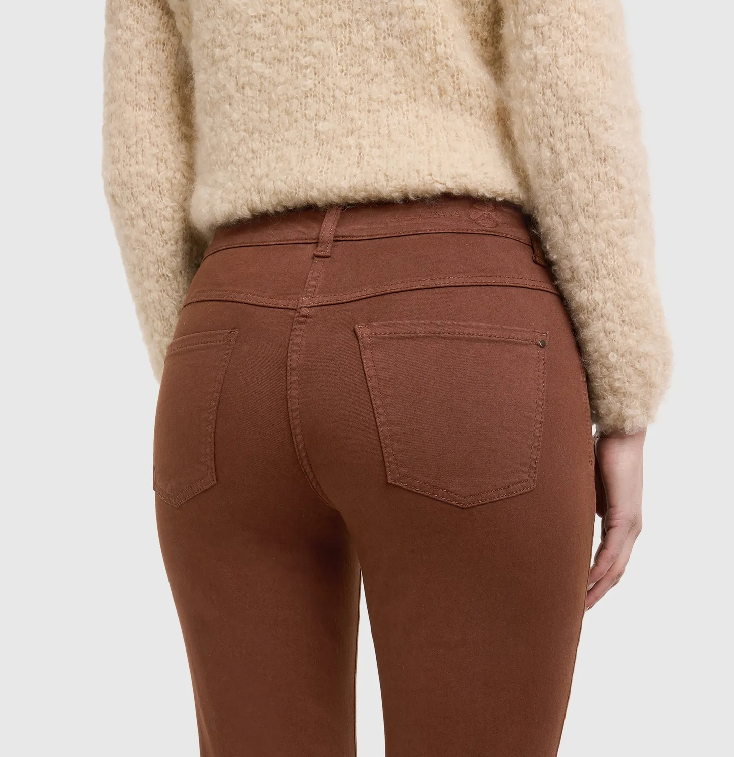 MAC Dream straight damejeans brun hyperstretch