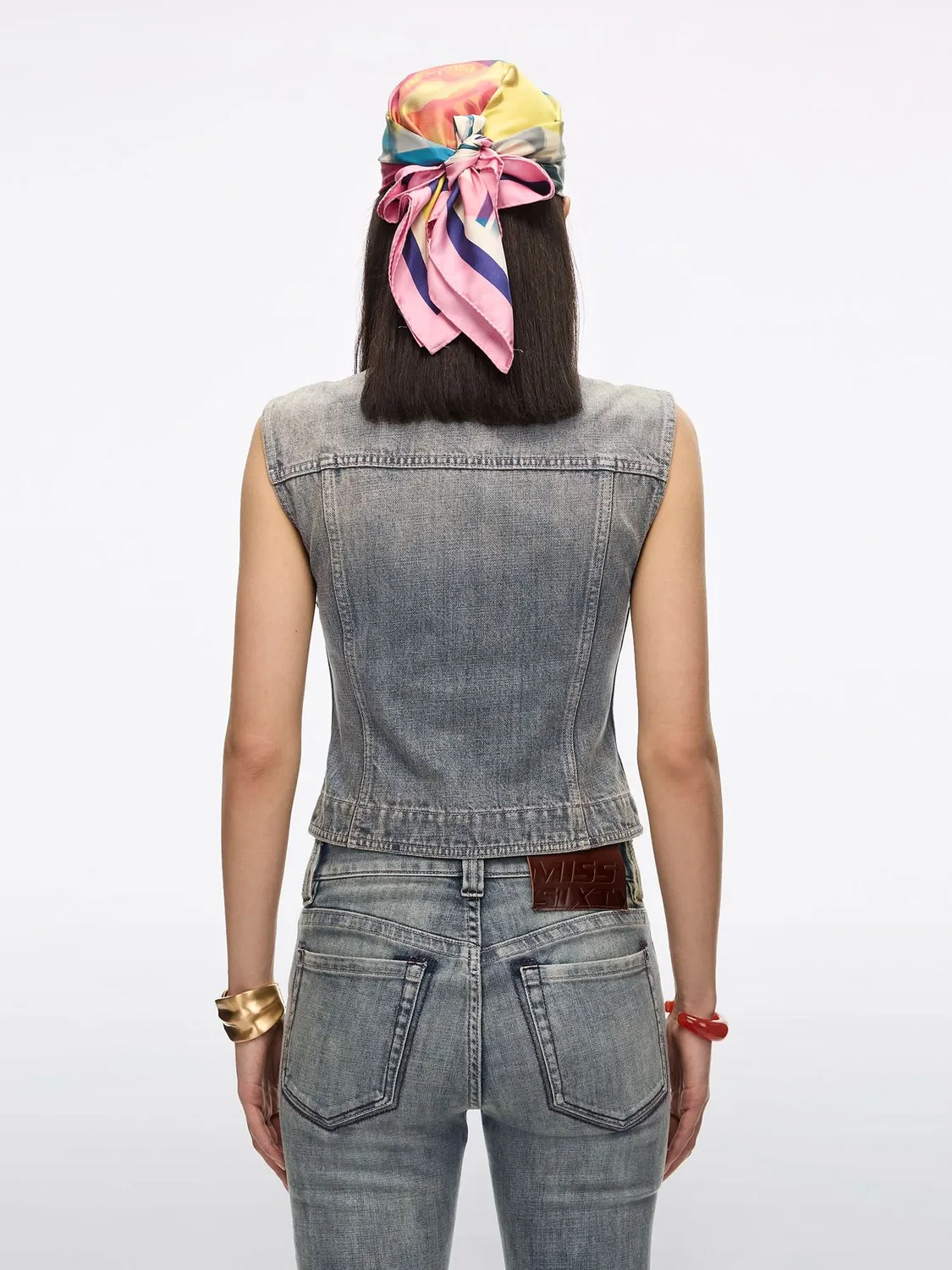 Miss Sixty 6M2WJ45700F89 denimvest blå kirsebær
