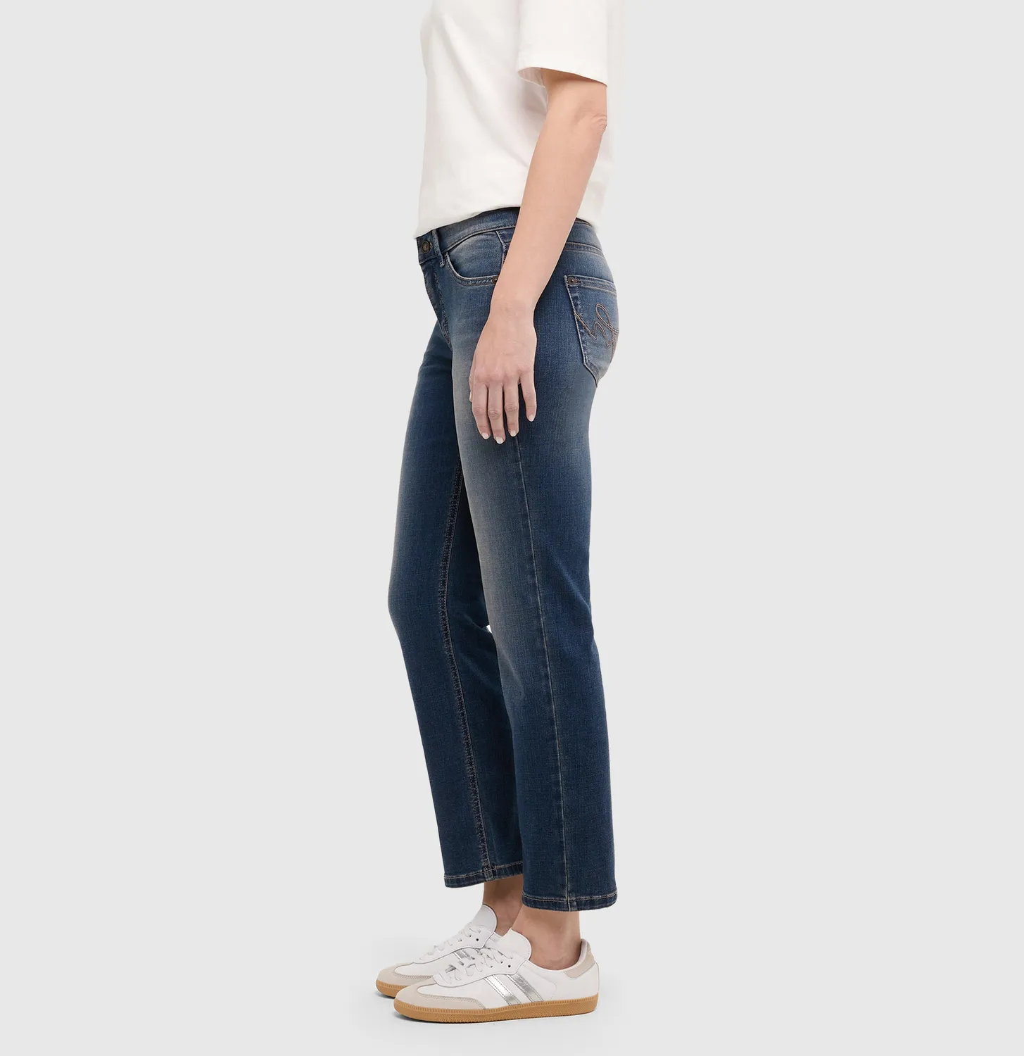 MAC Carrie 5954-90-0389L jeans mellemblå slim fit