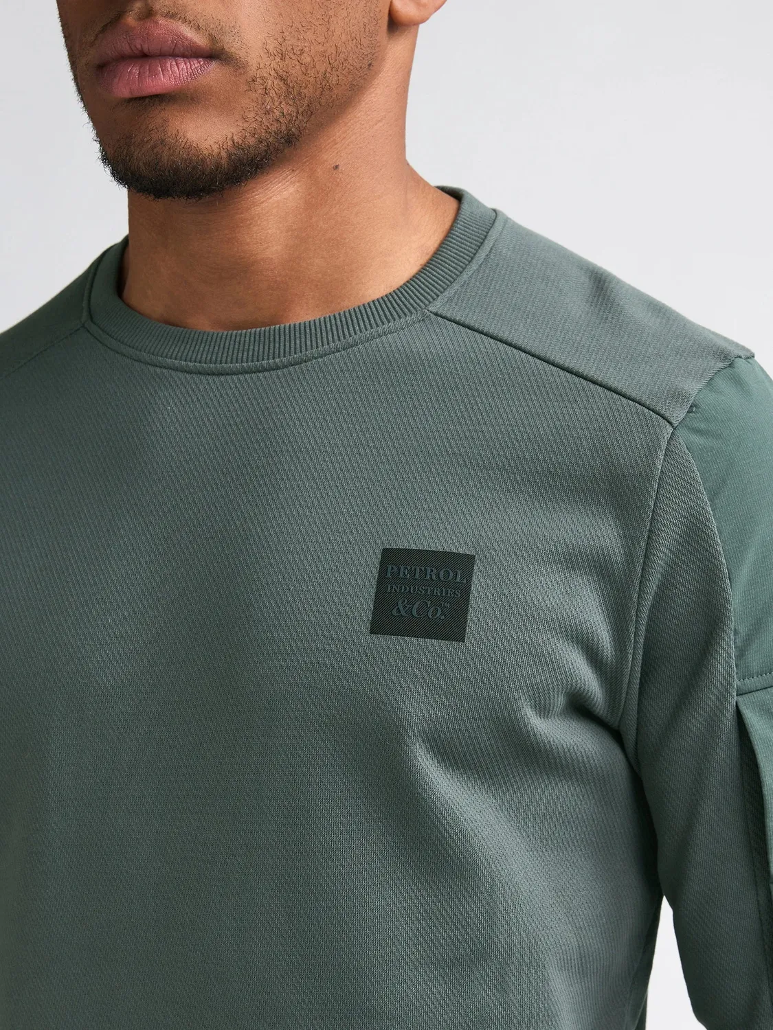 Petrol Industries Fieldstone sweatshirt Steel Green