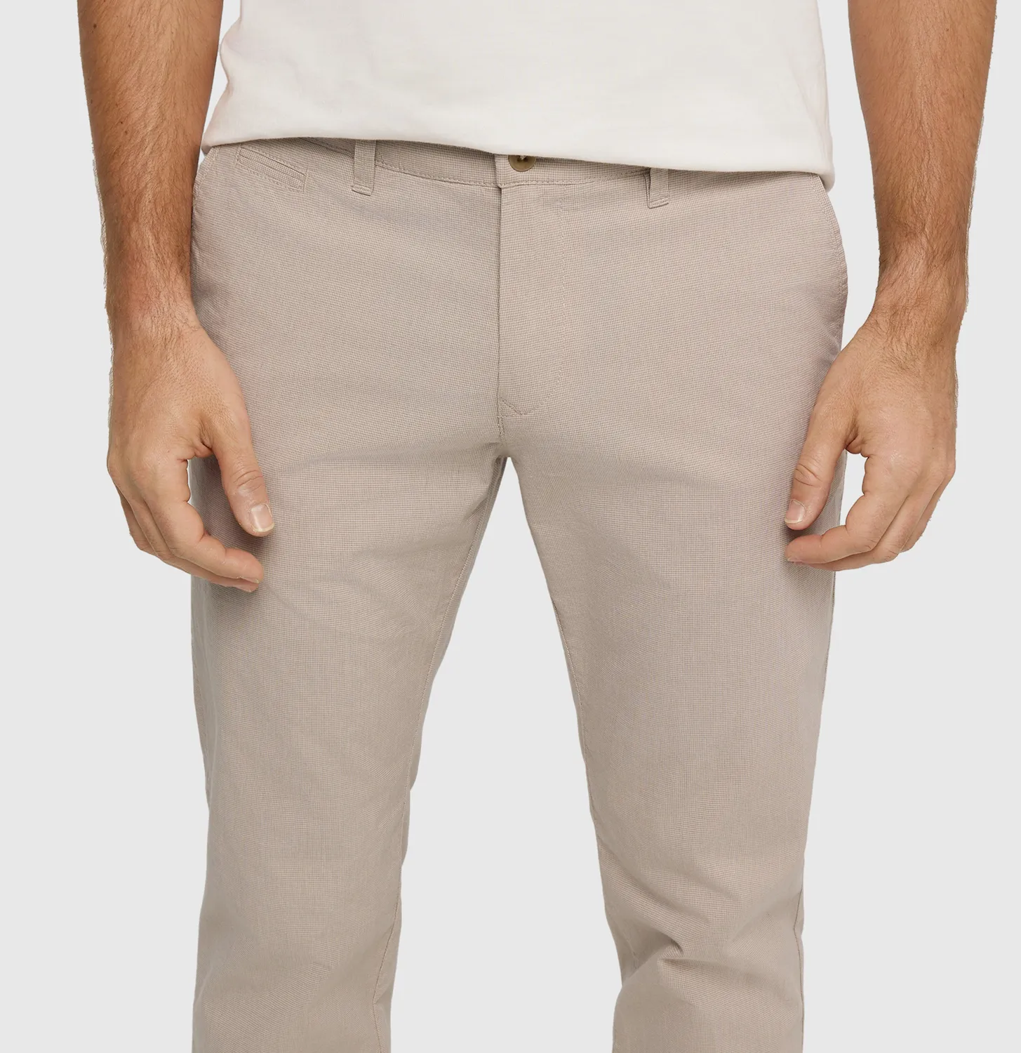 MAC Lennox chino brun Regular Fit let bomuld
