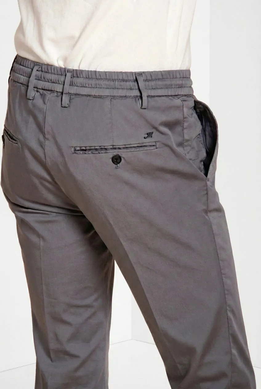 Mason's Milano Jogger Travel chinobukser lyseblå extra slim