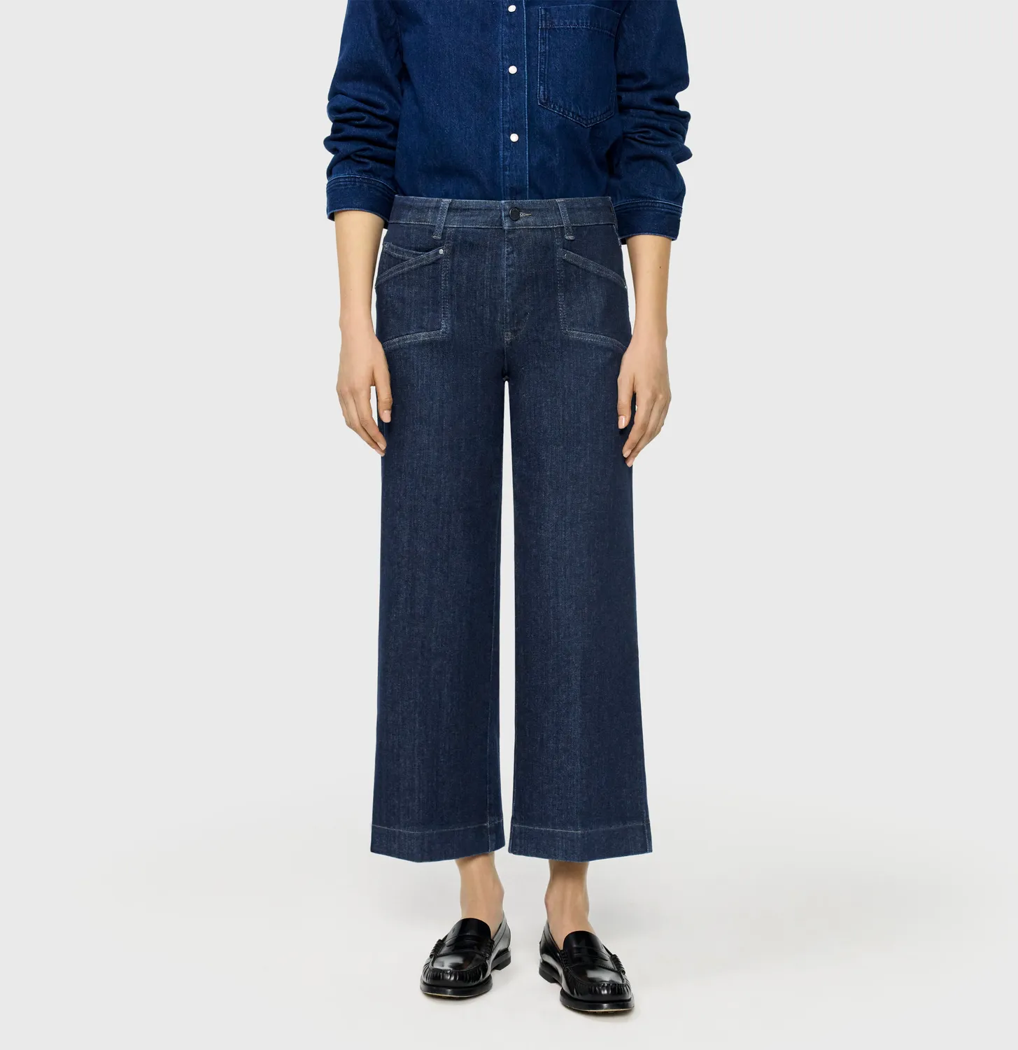 MAC Dream Culotte 5400-90-0358L jeans mørkeblå wide