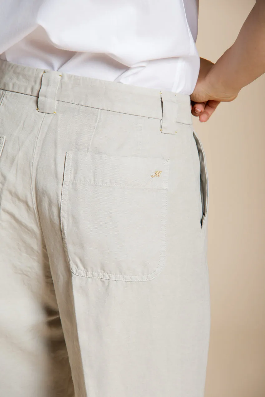 Mason's New York Studio Cropped chino lyseblå hør