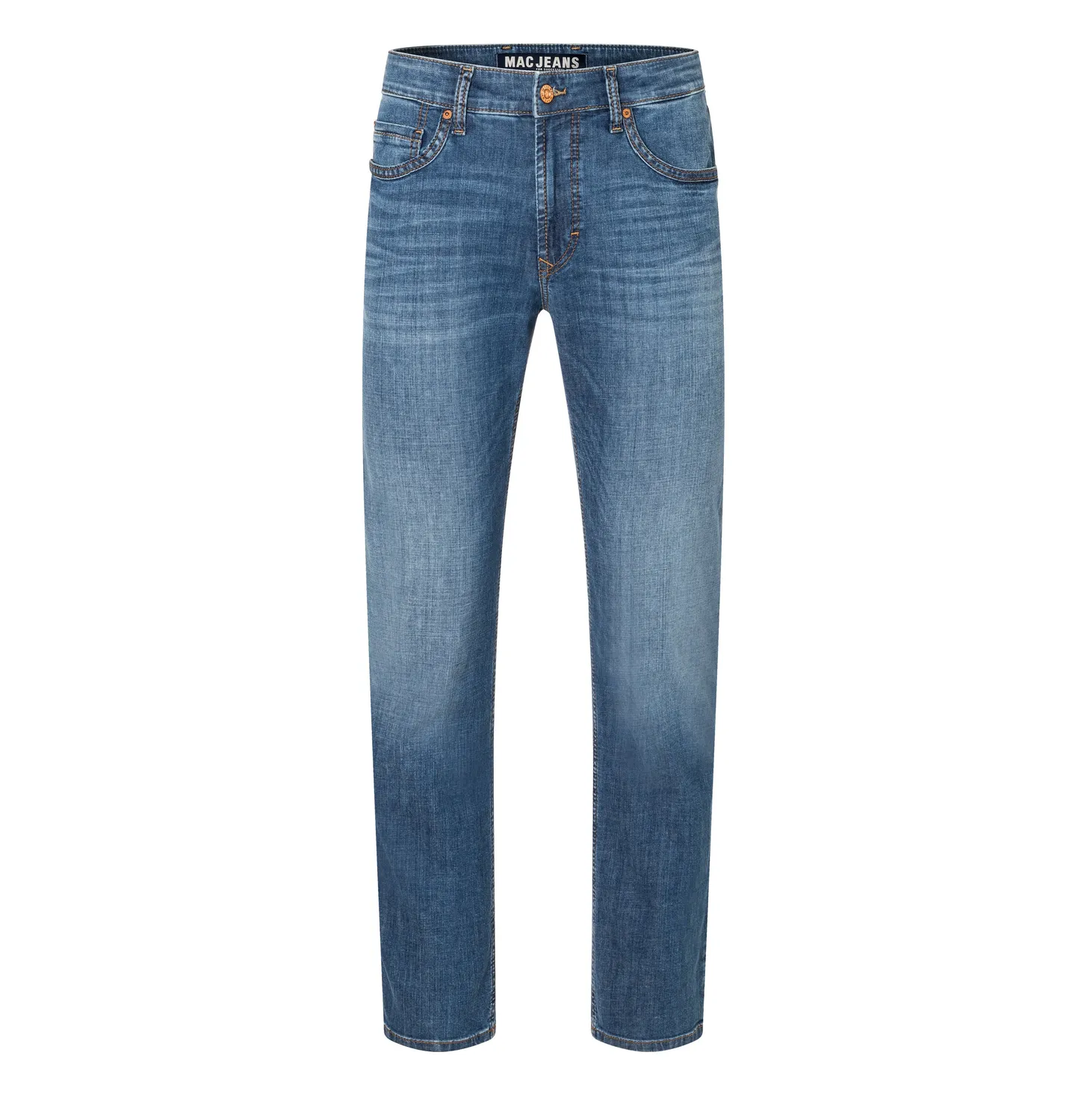 MAC Arne straight jeans mellemblå vintage stretch