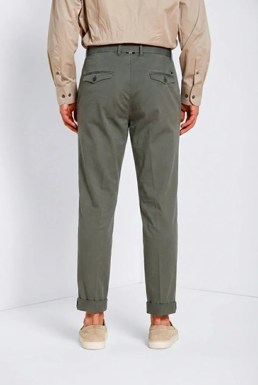 Mason's Pinces chinos militærgrøn relaxed gabardine