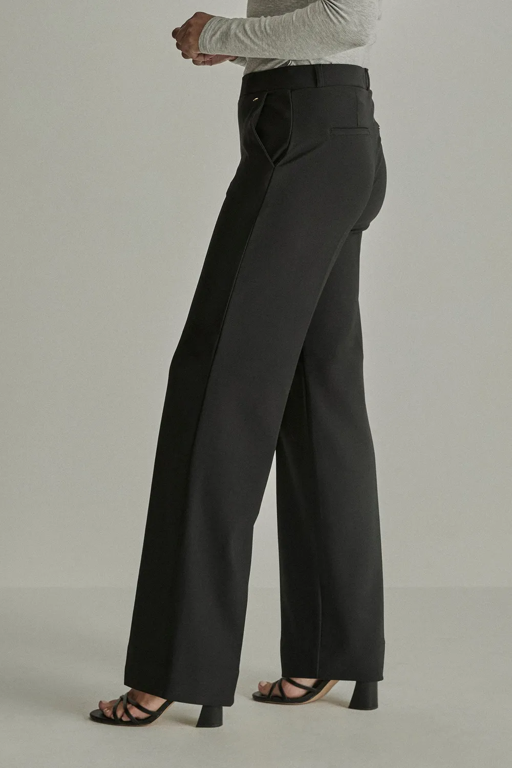 Para Mi Mira Elastic bukser Black pull-on wide