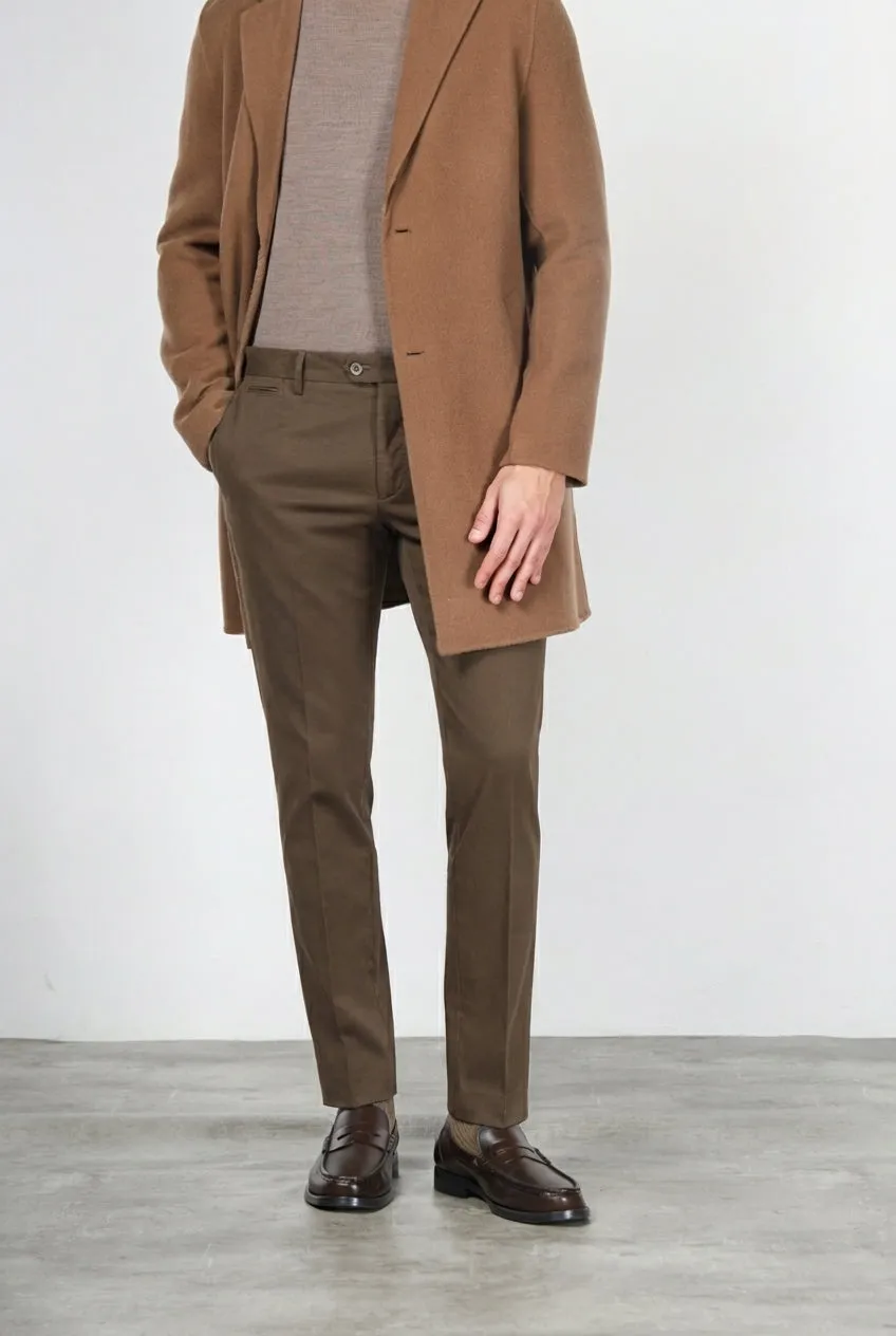 Mason's New York chino bukser brun gabardine regular