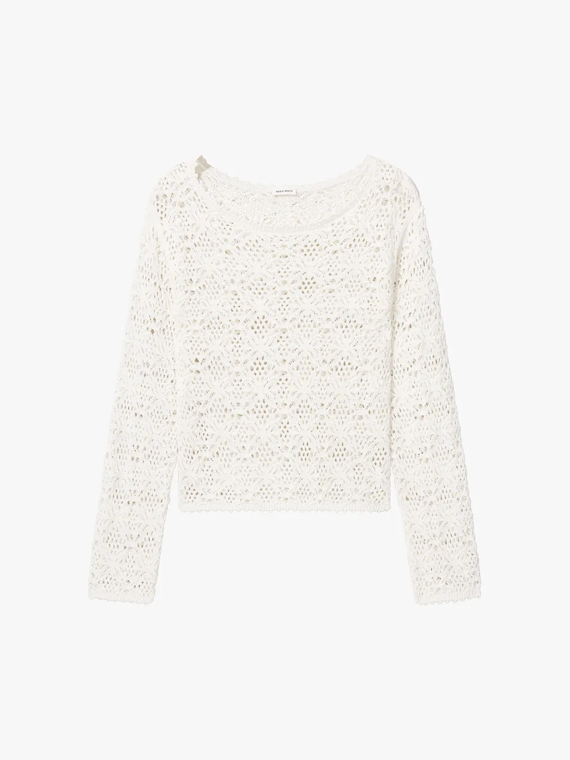 Miss Sixty Cut-Out striktrøje off white XS-L