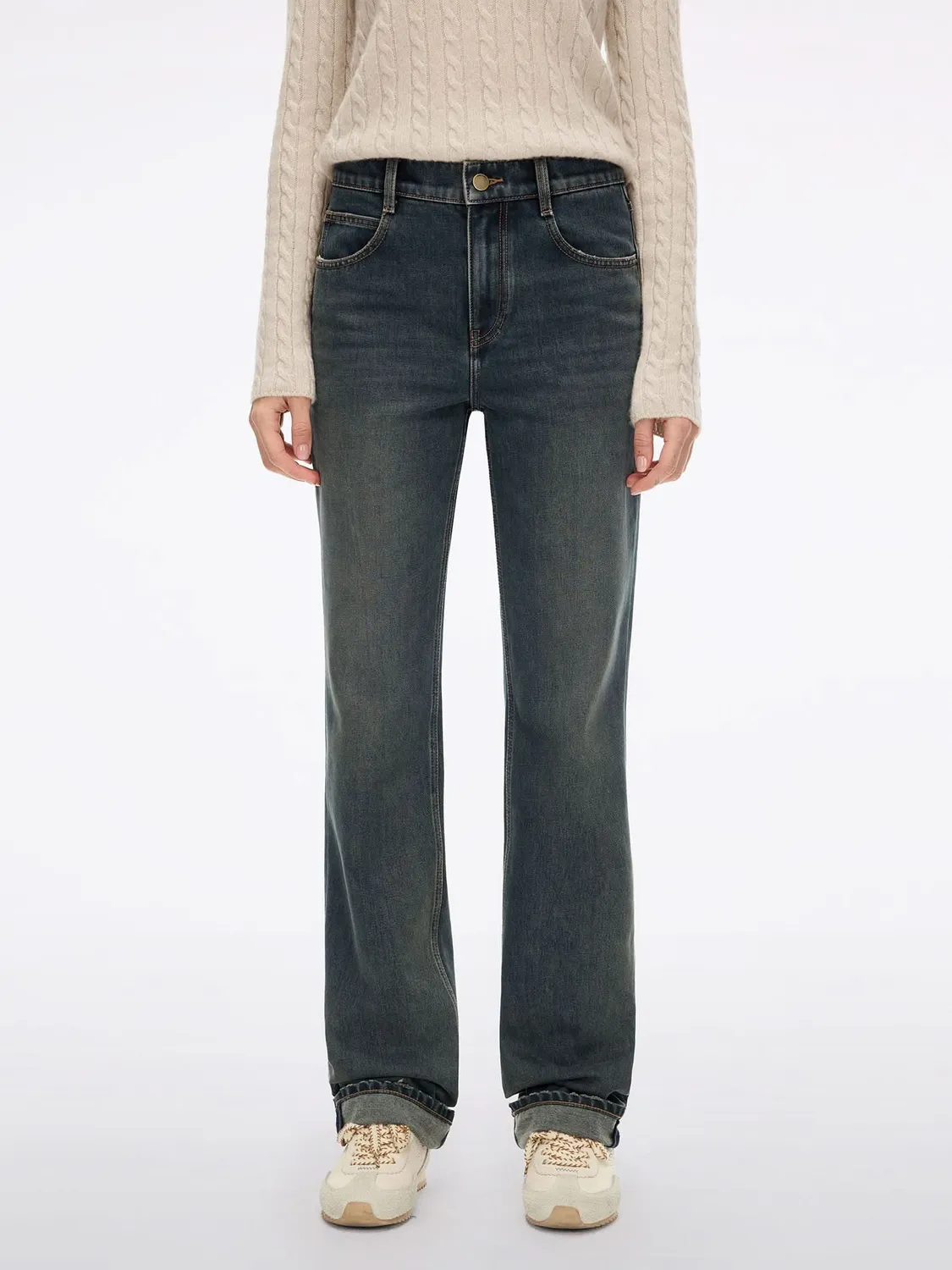 Miss Sixty straight jeans blå varm børstet