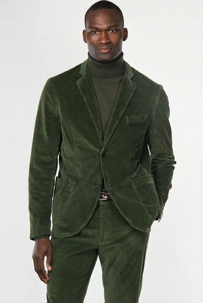 Mason's Tiziano velourblazer skovgrøn regular