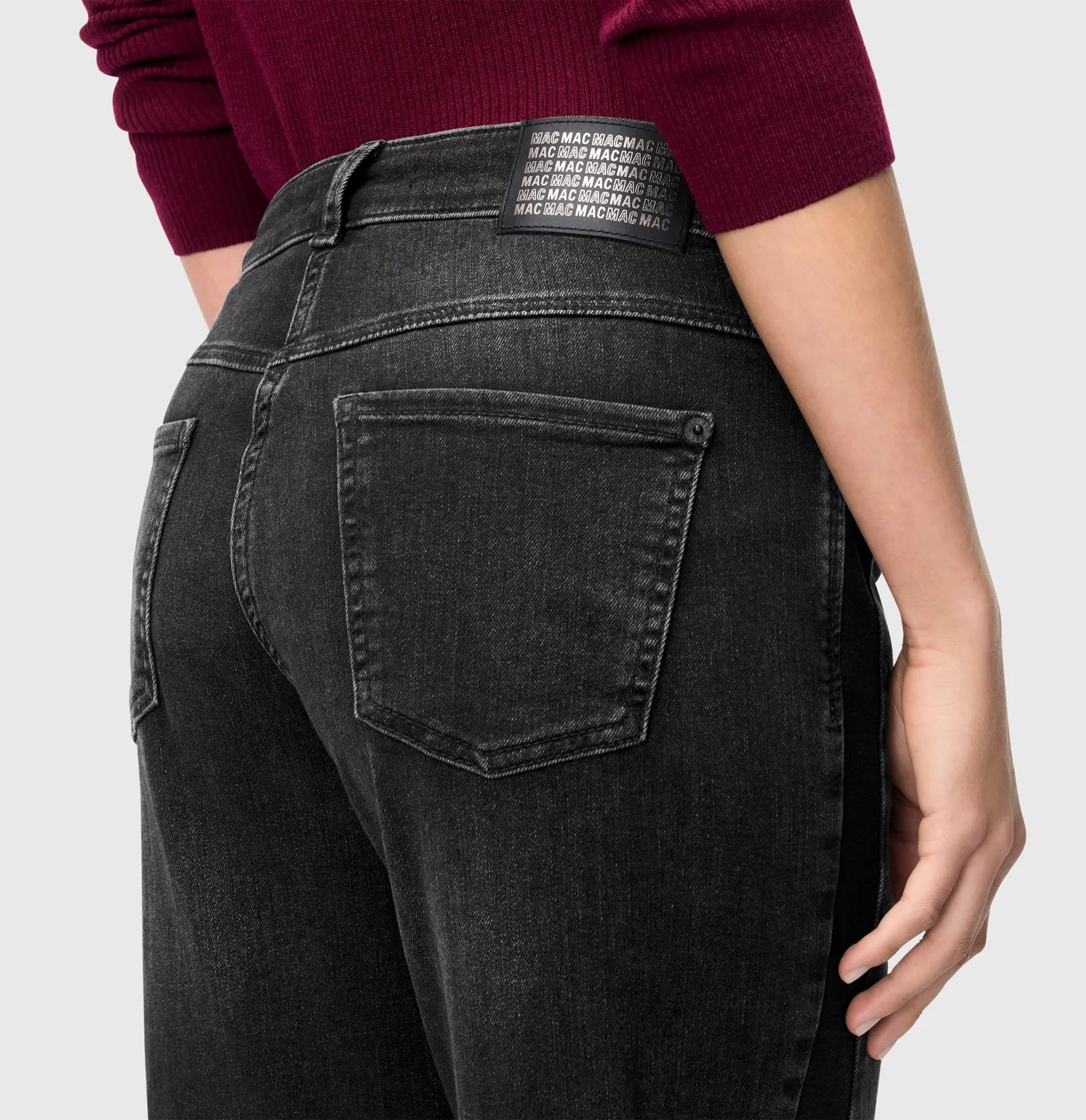 MAC Wide Galon jeans grå stretch vintage